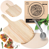 kamień do pizzy nóż łopata deska szamot do pieczenia wytrzymały solidny