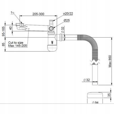 PÓŁSYFON UMYWALKI REGULOWANY OSZCZEDZAJĄCY MIEJSCE na Arena.pl