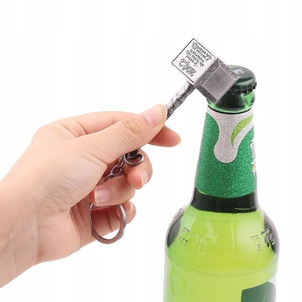 1 2371 Breloczek Młotek Thor 'a Asgard Srebrny Otwieracz zdjęcie 2