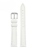 Pasek skórzany do zegarka W95 - biały - 10mm