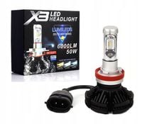 ŻARÓWKA MOTOCYKL LED H11 12000lm X3 ZES 50W 12V 24V CANBUS RADIATOR 1szt