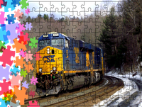 Puzzle tradycyjne Pociągi - Train