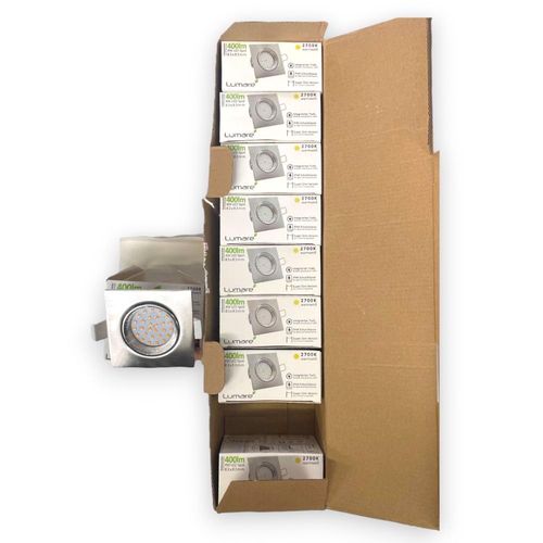 Led Wpuszczany Spot 4W 83X83Mm Ip44 2700K 9 Szt. na Arena.pl