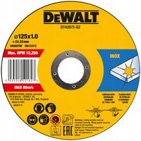 2X DEWALT TARCZA METAL 125x1,0mm 10szt. METALOWE PUDEŁKO