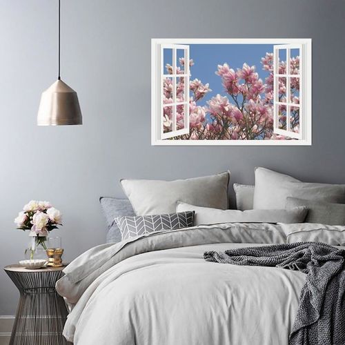 Obraz na płótnie - Canvas, Kwitnąca magnolia 80x60 na Arena.pl