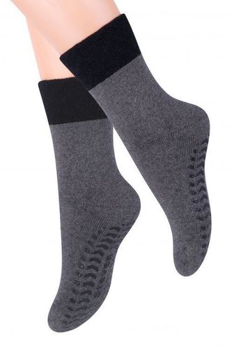 SKARPETY DZIECIĘCE FROTTE ABS 038 26-28 014 melanż ciemny szary/niebieski na Arena.pl