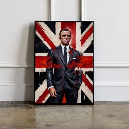 Plakat cyfrowy do wydruku agent bond na Arena.pl