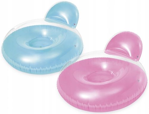 INTEX MATERAC FOTEL LEŻAK DMUCHANY Z OPARCIEM NA BASEN WODY PLAŻOWY BLUE na Arena.pl