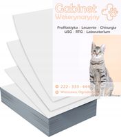 Ulotki A4 100 szt reklamowe firmowe duży wybór wzorów WETERYNARZ