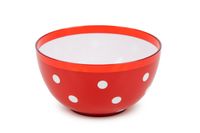 Salaterka dwukolorowa w kropeczki 0,7 l [czerwony półprzezroczysty]