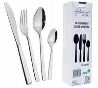 2 x SZTUĆCE ZESTAW SZTUĆCÓW STALOWE 24 EL KOMPLET 6 osób RONNER Austria