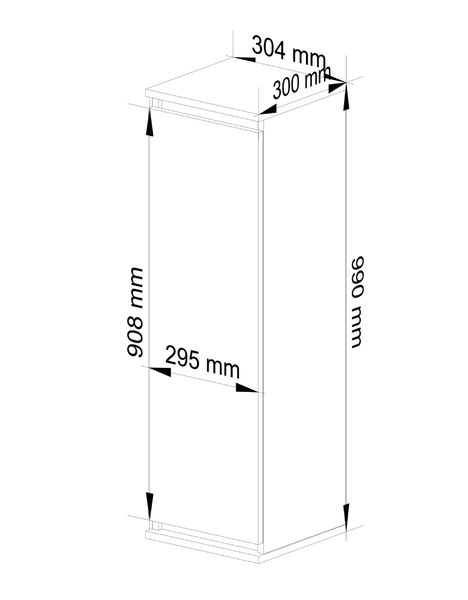 Witryna - Szafka wisząca W 30 cm CLP Biała zdjęcie 3