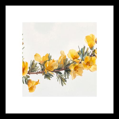 Plakat 20x20cm Żółte Kwiaty na Arena.pl