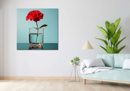 Obraz 100x100cm Kwiat w Szkle na Arena.pl