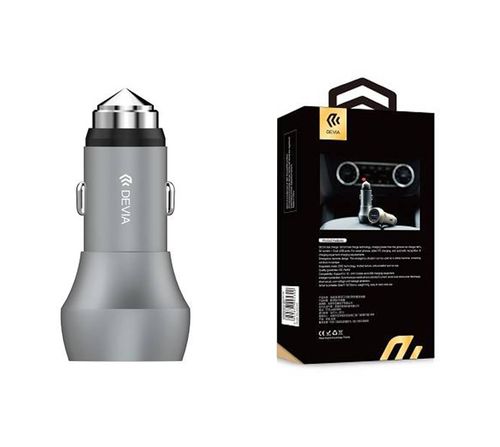 DEVIA SZYBKA ŁADOWARKA SAMOCHODOWA QUICK CHARGE 3.0 2xUSB na Arena.pl