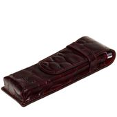 Piórnik skórzany etui na długopisy pióro bordo Canaletto ED115s78