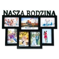 Multirama ramka na zdjęcia z napisem  Nasza Rodzina 7 zdjęć 10x15 i 13x18
