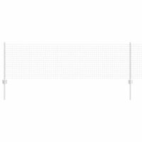 Ogrodzenie z słupkami Srebrny 0.6 x 50 m Stal