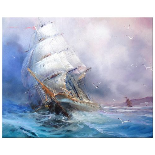 Obraz Tryptyk 50X40 Żaglowiec na Arena.pl