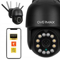 KAMERA ZEWNĘTRZNA OBROTOWA WIFI 4MPx 4x ZOOM CZARNA ULTRA HD PTZ IP66 LAN