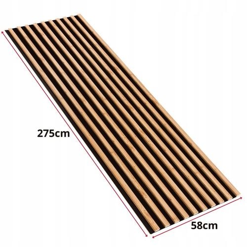 Lamele Ścienne na Płycie 275x58cm Panele Dekoracyjne 3D DĄB WOTAN i na Arena.pl