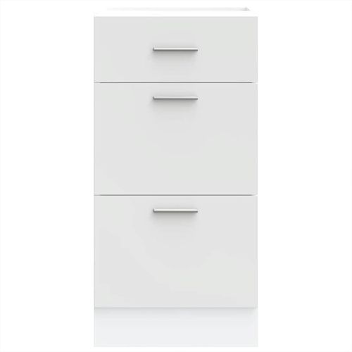 Dolna szafka biała 40x46x81,5 cm Drewno klejone na Arena.pl