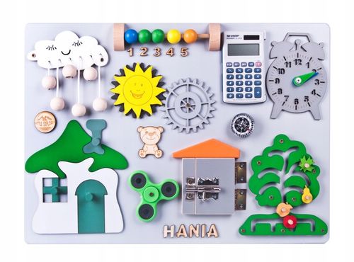 Tablica manipulacyjna sensoryczna Montessori na Arena.pl