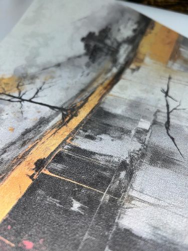 Fototapeta PREMIUM STRUKTURA ZMYWALANA 3D białe płytki krata drewniany dąb na Arena.pl