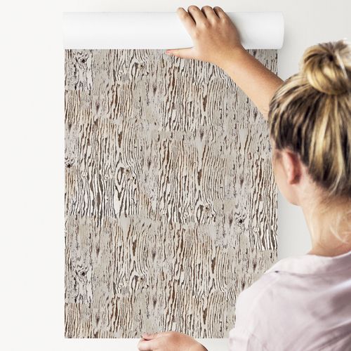 Tapeta Na Korytarz KORA Imitacja Drewna Modny Wzór na Arena.pl