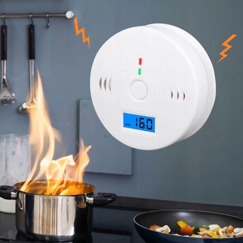 CZUJNIK CZADU TLENKU WĘGLA CO DETEKTOR WYKRYWACZ Z ALARMEM LCD CZUŁY na Arena.pl