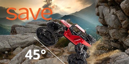 Samochód Zdalnie Sterowany Terenowy 4x4 Auto Na Pilota Z KOŁAMI GĄSIENICAMI na Arena.pl