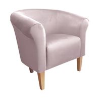 Fotel Milo nogi 20cm buk szary róż MG55