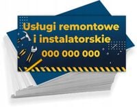 Wizytówki reklamowe 100 szt różne wzory USŁUGI REMONTOWE INSTALATORSKIE