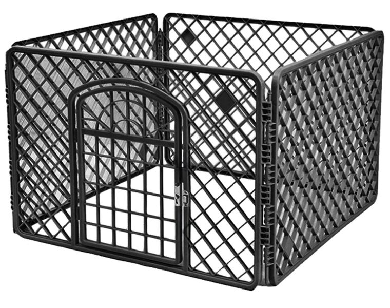 Zagroda czarna dla psa 90x90x60 cm składana kojec zdjęcie 1