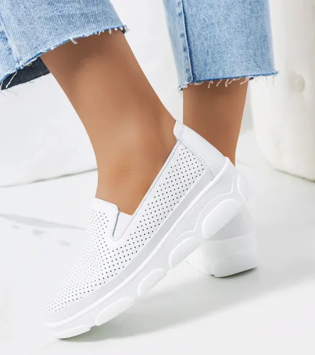 Białe sneakersy skórzane Velders 38 na Arena.pl