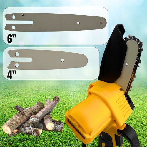 Piła Łańcuchowa Akumulatorowa Mini Pilarka 4''/6'' cali 2xAKU 2xPROWADNICE na Arena.pl