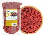 JAGODY GOJI Suszone Owoce 0,5 kg naturalne 500g