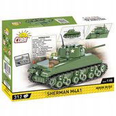 Klocki COBI-2715 HC WWII SHERMAN M4A1 312 KL.