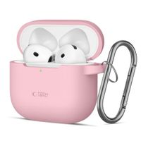 Etui Tech-Protect Silicone Hook DO AirPods 4 Silikonowe Różowe