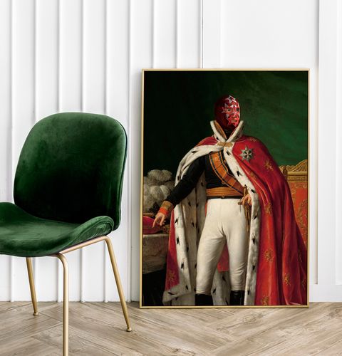 Plakat portret luchador Lucha libre 70x100 cm na Arena.pl