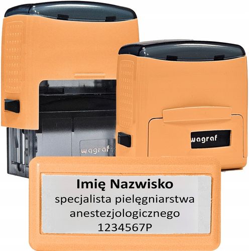 WAGRAF B2s - IMIENNA PIECZĄTKA FIRMOWA - do 4 wersów - 12 kolorów obudowy na Arena.pl