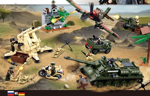 KLOCKI SLUBAN WW II Bitwa pod Kurskiem 998 kompatybilne z LEGO na Arena.pl