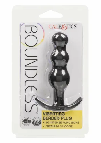 calexotics boundless vibrating beaded plug silikonowy, wibrujący, ipx7 na Arena.pl