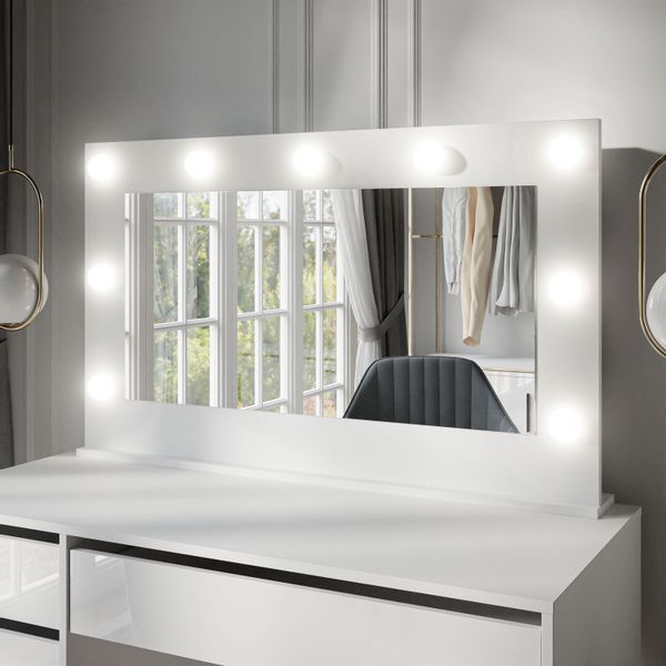 Lustro do makijażu wizażu wiszące stojące ! Oświetlenie w cenie !! zdjęcie 5