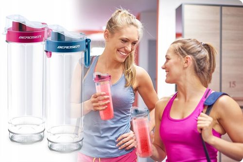 BLENDER KIELICHOWY SMOOTHIE DO KOKTAJLI BERDSEN 700W + 2 BUTELKI 0,57L na Arena.pl