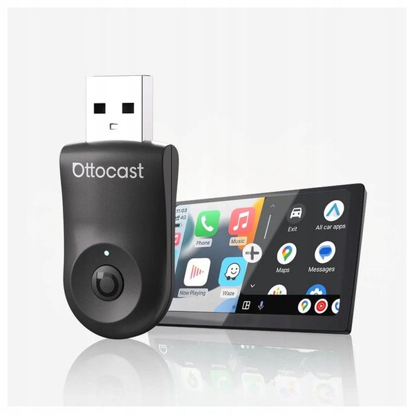 Ottocast Mini 2w1 Bezprzewodowy CarPlay / Android Auto Adapter CA505-T zdjęcie 10
