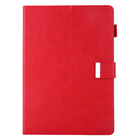 Etui Portfel Skóra Syntetyczna Czerwone do iPad 9.7 2016 z Klapką