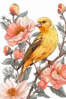 Plakat 61x90,5cm Wiosenny Śpiewaczek
