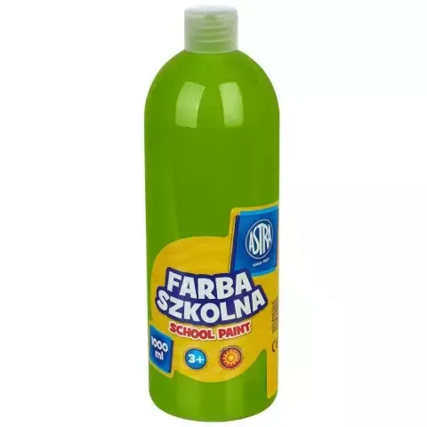 Farba szkolna 1 l, limonka zdjęcie 1