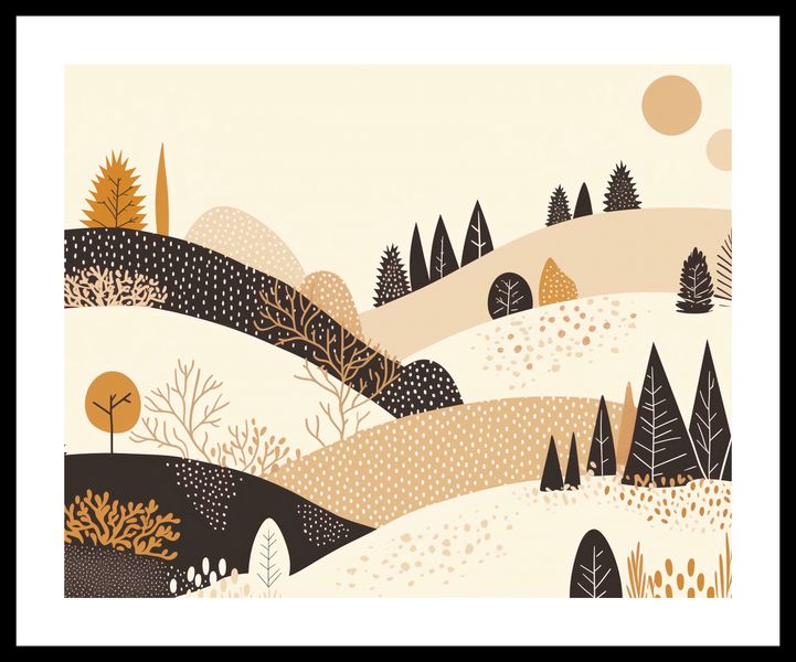 Plakat 50x40cm Jesień w Wzgórzach zdjęcie 3